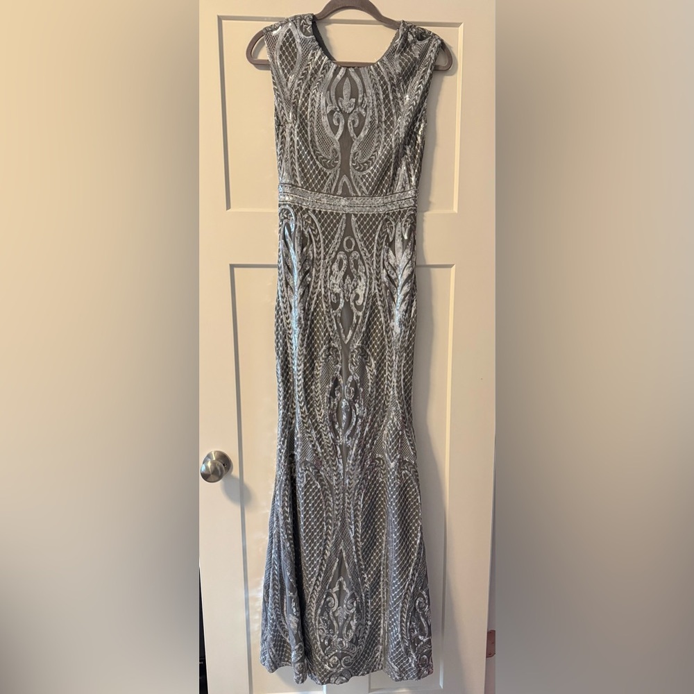 Silver Sequin Dress